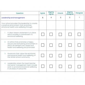 Staff wellbeing survey